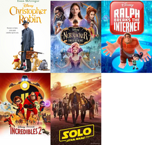  Christopher Robin/Incredibles 2/Nutcracker/Ralph 2/Solo 5-pack - HD (iTunes)